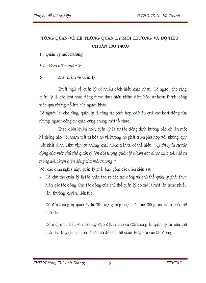 image for page Cơ hội và khả năng áp dụng ISO 14001 tại các doanh nghiệp Việt Nam Trường hợp xí nghiệp X61 Sơn Tây Hà Nội