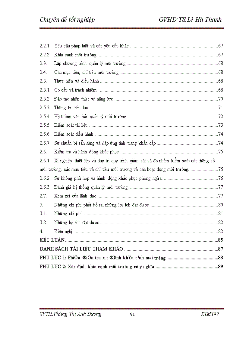 image for page Cơ hội và khả năng áp dụng ISO 14001 tại các doanh nghiệp Việt Nam Trường hợp xí nghiệp X61 Sơn Tây Hà Nội