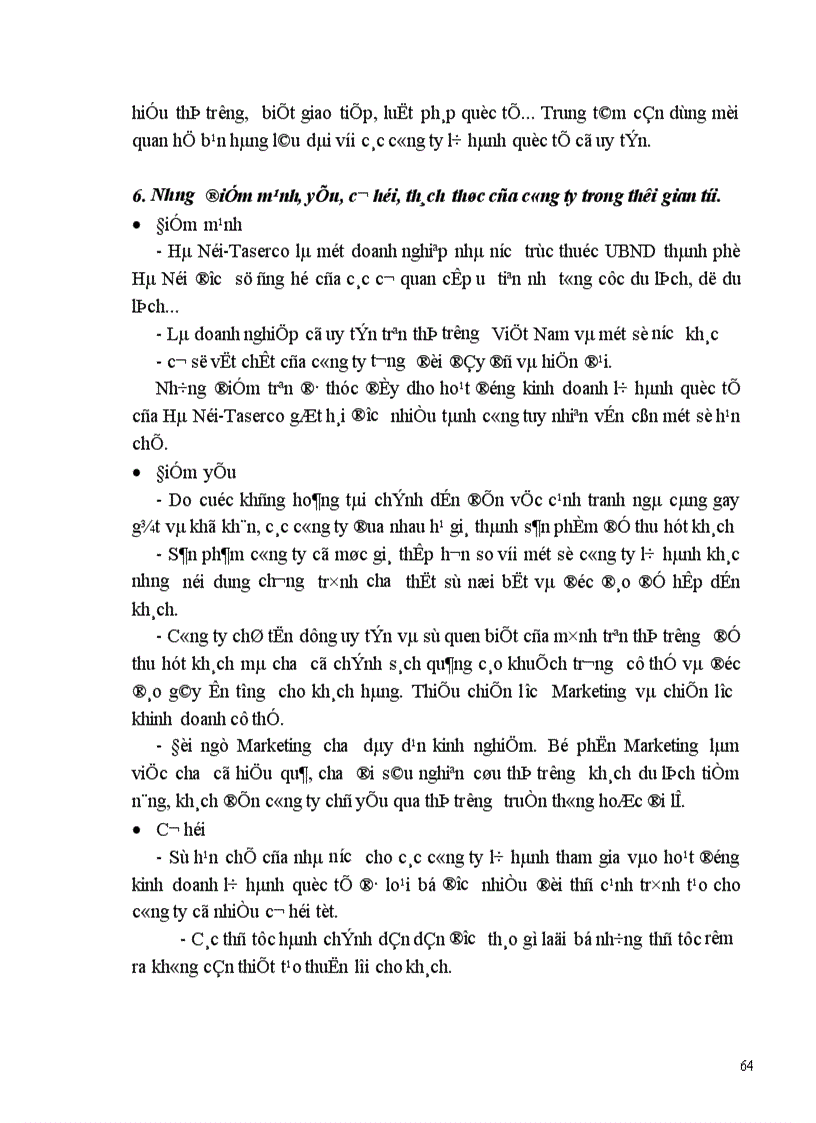 image for page Một số giải pháp nhằm phát triển hoạt động kinh doanh lữ hành quốc tế tại Công ty Du lịch Hà Nội Toserco