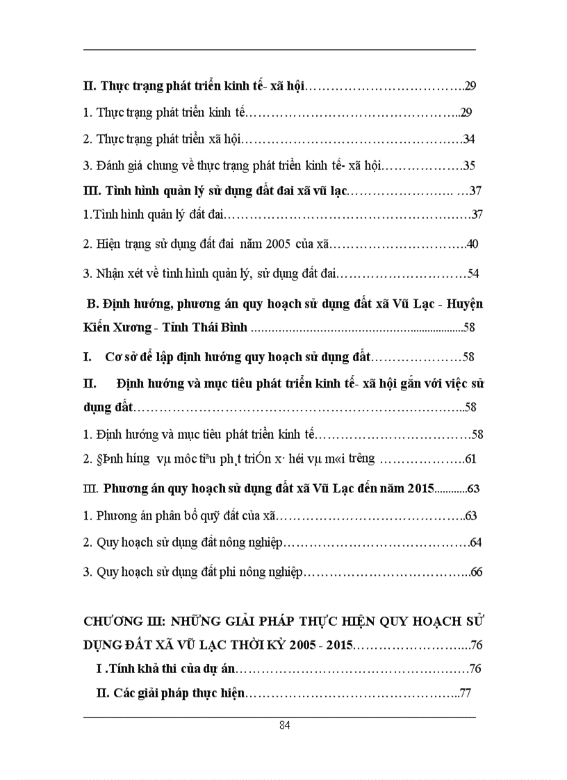 image for page Xây dựng phương án quy hoạch sử dụng đất xã Vũ Lạc Kiến Xương Thái Bình giai đoạn 2005 2015