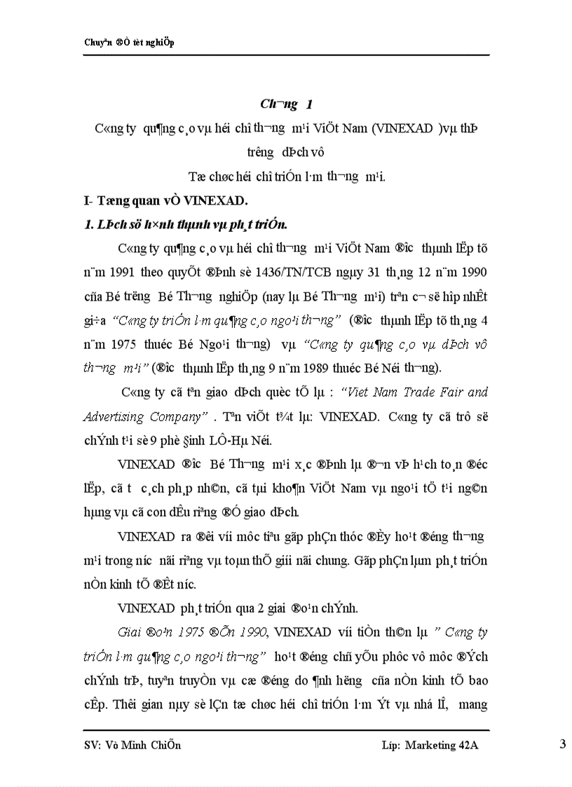 image for page Nghiên cứu nhu cầu tham dự hội chợ thương mại của các doanh nghiệp Việt Nam nhằm nâng cao chất lượng dịch vụ hội chợ thương mại do VINEXAD tổ chức 1