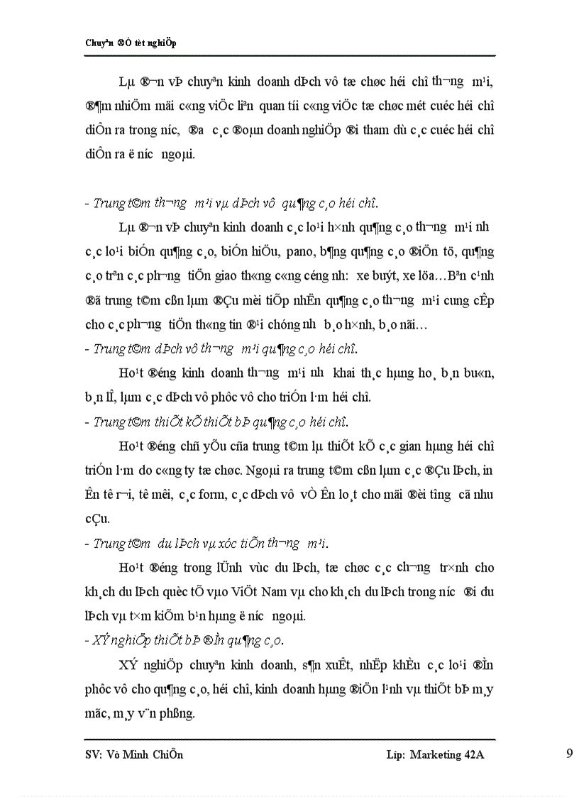 image for page Nghiên cứu nhu cầu tham dự hội chợ thương mại của các doanh nghiệp Việt Nam nhằm nâng cao chất lượng dịch vụ hội chợ thương mại do VINEXAD tổ chức 1