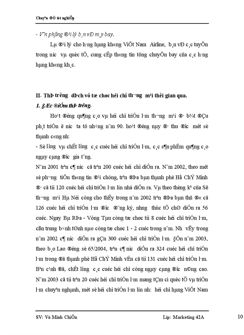 image for page Nghiên cứu nhu cầu tham dự hội chợ thương mại của các doanh nghiệp Việt Nam nhằm nâng cao chất lượng dịch vụ hội chợ thương mại do VINEXAD tổ chức 1