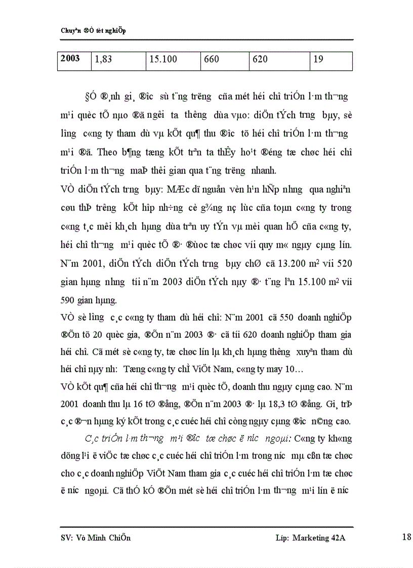 image for page Nghiên cứu nhu cầu tham dự hội chợ thương mại của các doanh nghiệp Việt Nam nhằm nâng cao chất lượng dịch vụ hội chợ thương mại do VINEXAD tổ chức 1