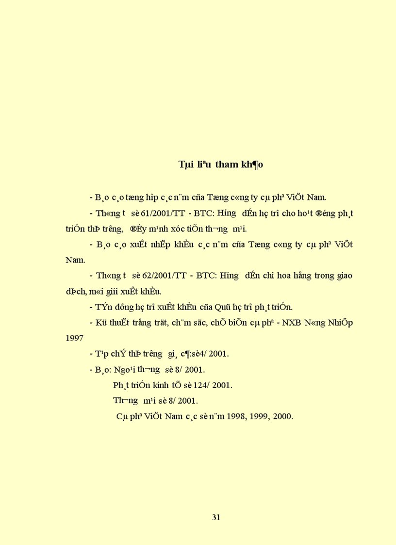 image for page Báo cáo thực tập tổng hợp của Công Ty Cà Phê