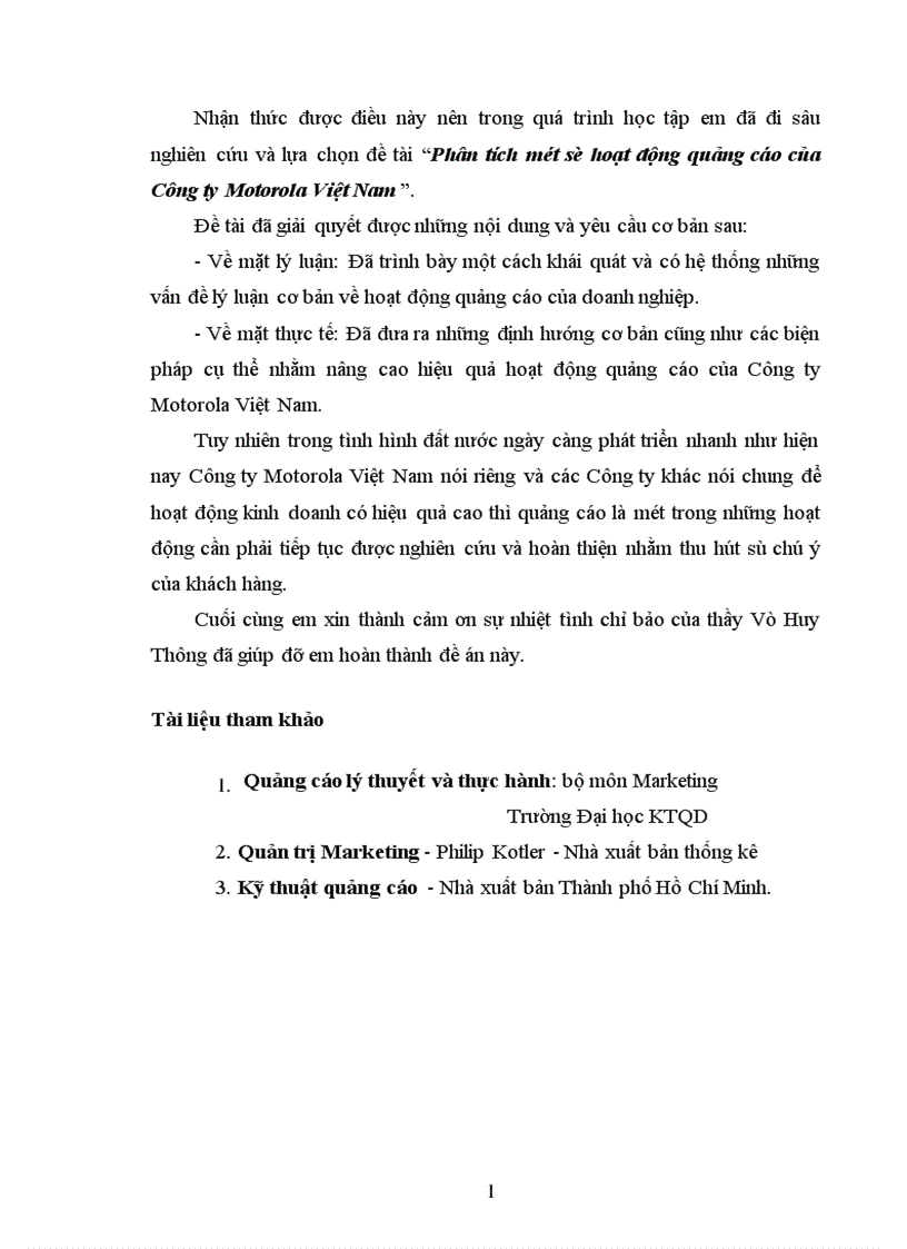 image for page Phân tích một số hoạt động quảng cáo của Công ty Motorola Việt Nam 1
