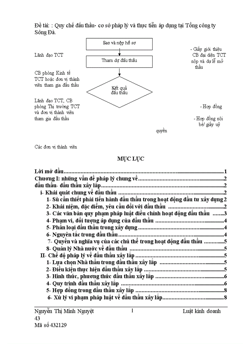 image for page Quy chế đấu thầu cơ sở pháp lý và thực tiễn áp dụng tại Tổng công ty Sông Đà 1