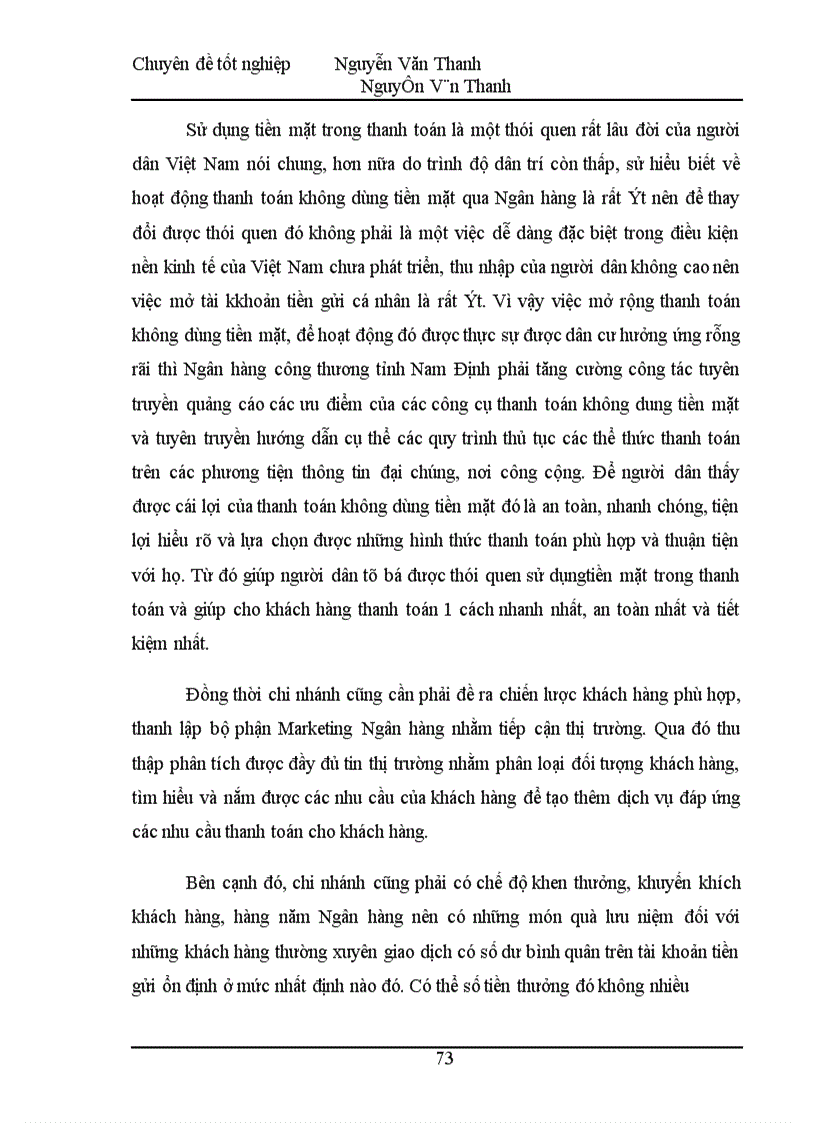 image for page Thanh toán không dùng tiền mặt tại Ngân hàng Công thương tỉnh Nam Định Thức trạng và giải pháp 1