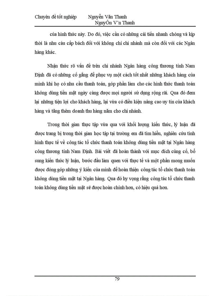 image for page Thanh toán không dùng tiền mặt tại Ngân hàng Công thương tỉnh Nam Định Thức trạng và giải pháp 1