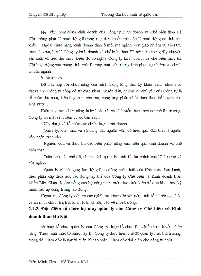 image for page Hoàn thiện hạch toán toán tiêu thụ thành phẩm xác định kết quả tiêu thụ tại Công ty Chế biến và Kinh doanh than Hà Nội 1