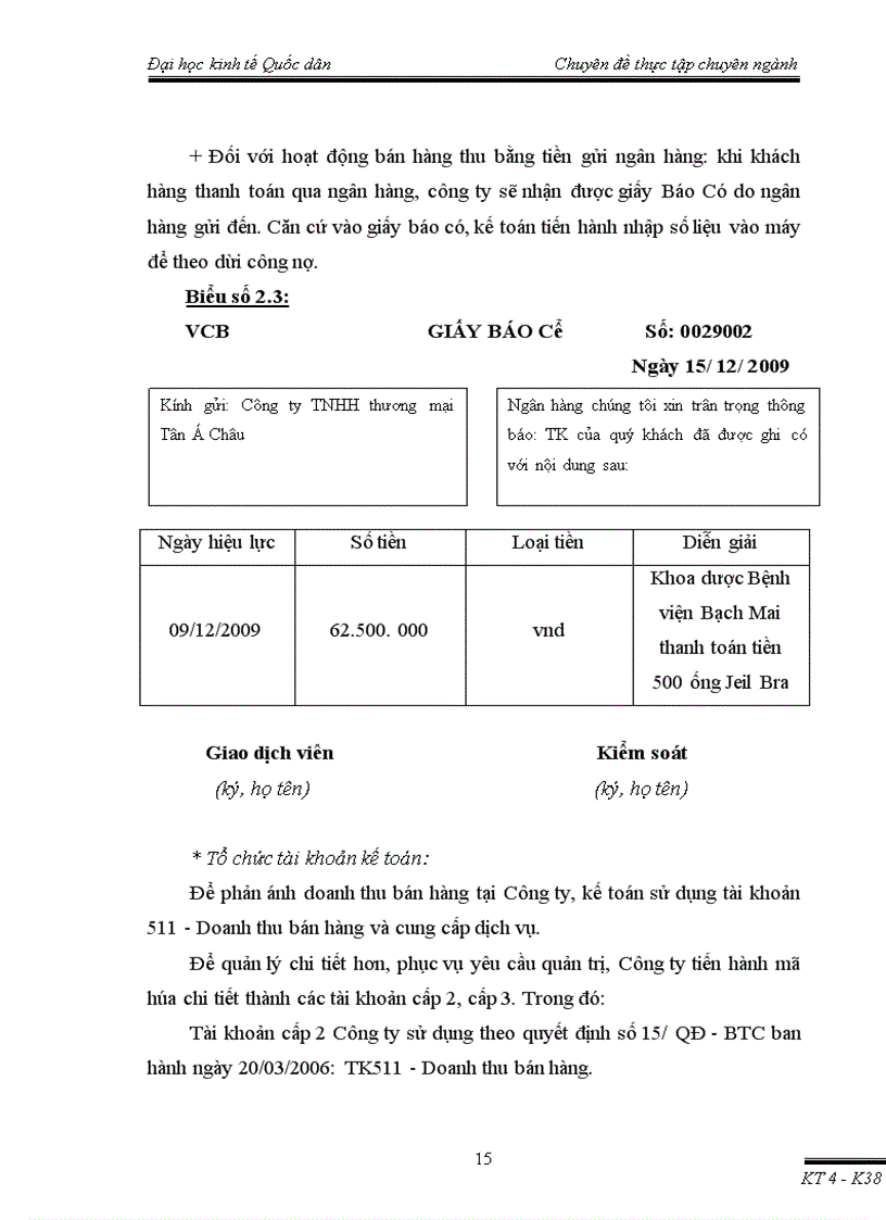 image for page Hoàn thiện kế toán chi phí doanh thu và xác định kết quả kinh doanh trong Công ty TNHH thương mại Tân Á Châu 1