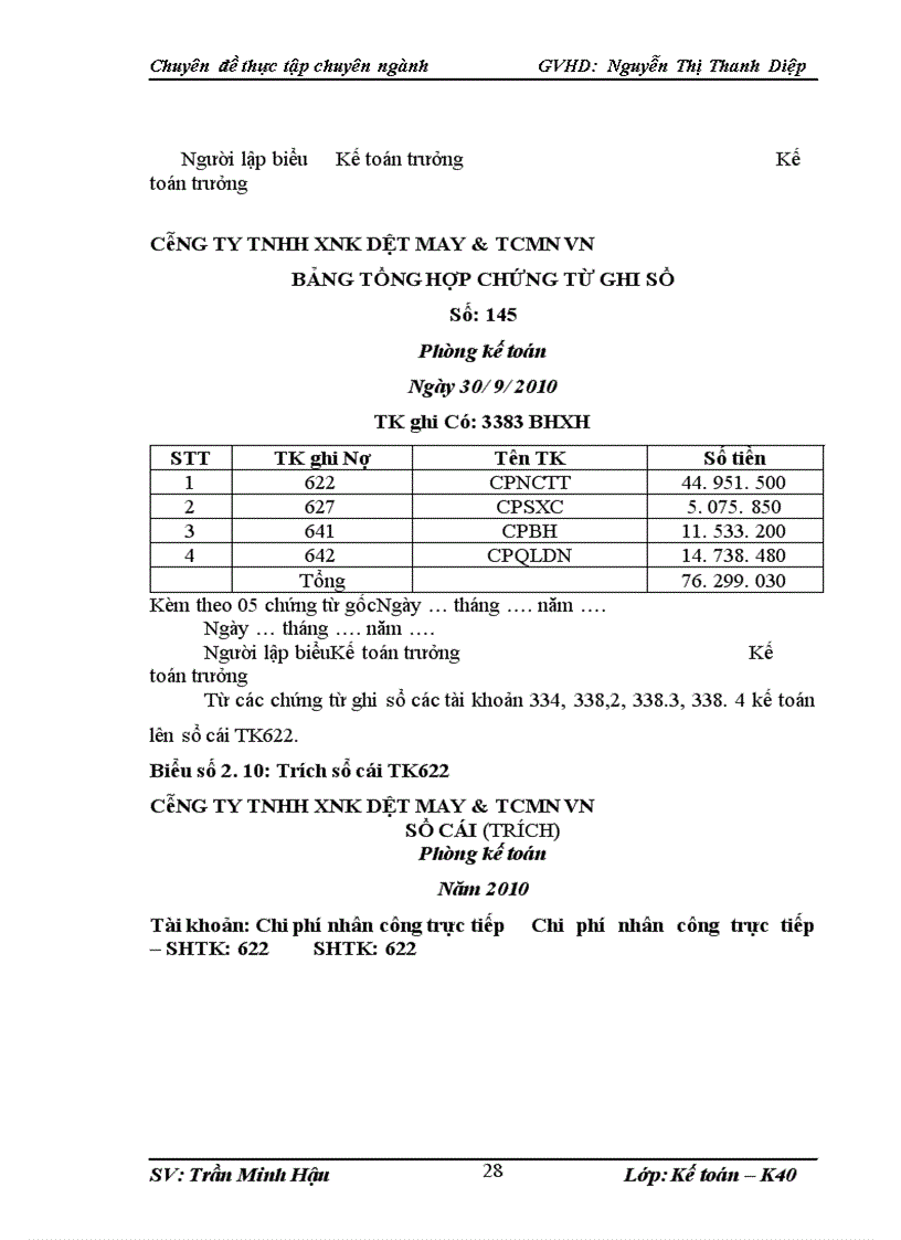 image for page Hoàn thiện kế toán tập hợp chi phí sản xuất và tính giá thành sản phẩm tại Công ty TNHH XNK Dệt May TCMN Việt Nam 1