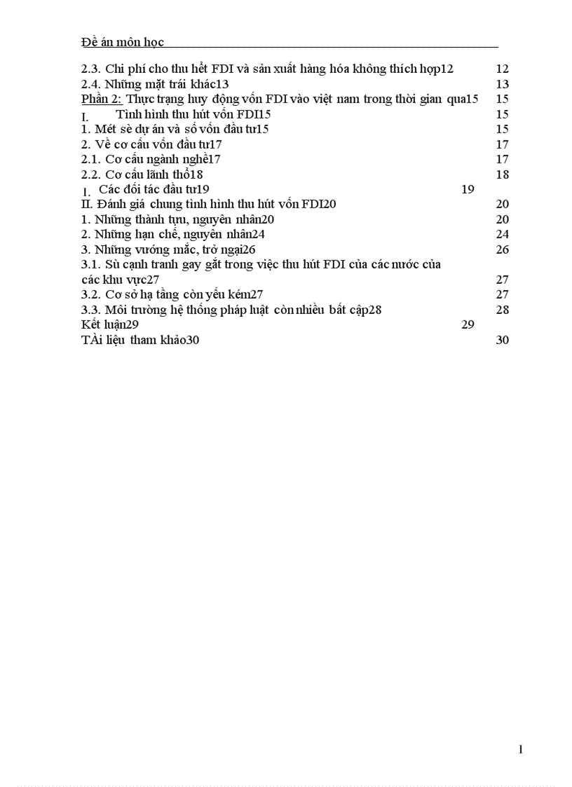 image for page Thực trạng huy động vốn FDI vào Việt Nam trong thời gian qua 1