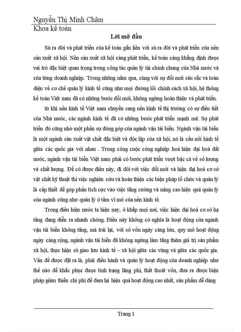 image for page Hoàn thiện hạch toán chi phí doanh thu và kết quả hoạt động kinh doanh vận tải biển tại Tổng công ty hàng hải Việt nam 1