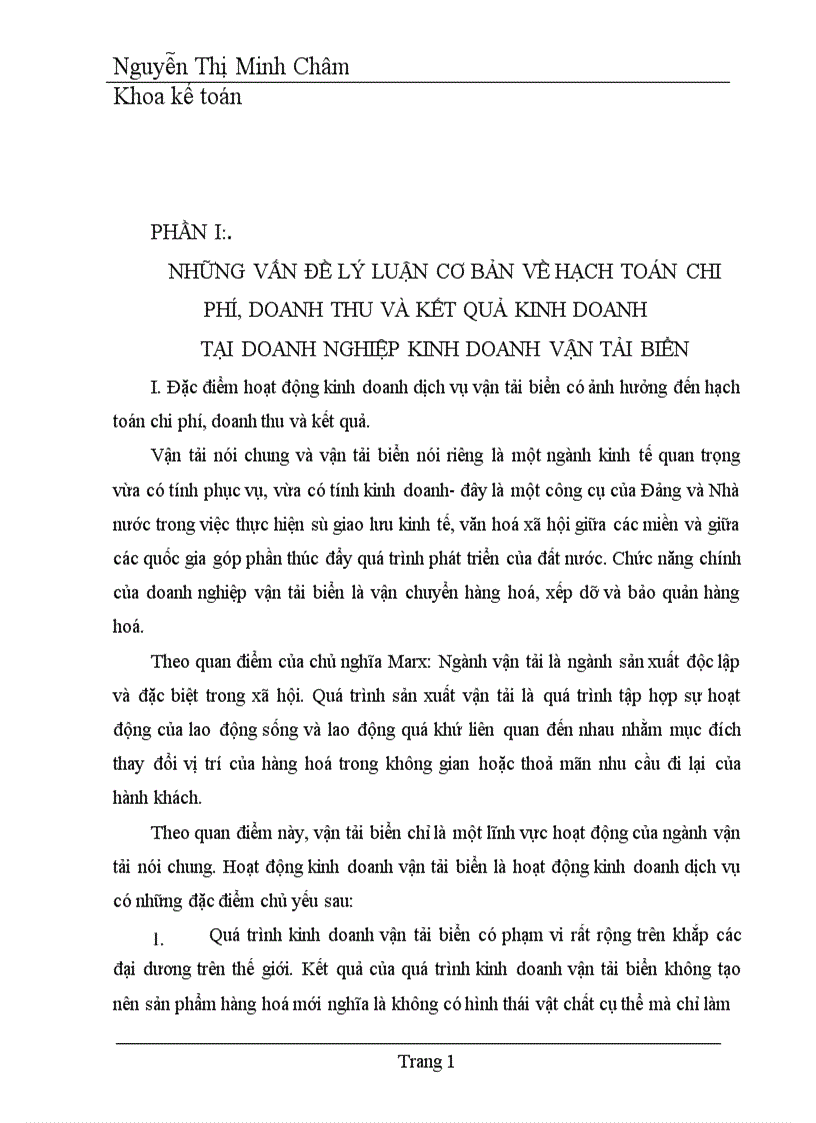 image for page Hoàn thiện hạch toán chi phí doanh thu và kết quả hoạt động kinh doanh vận tải biển tại Tổng công ty hàng hải Việt nam 1