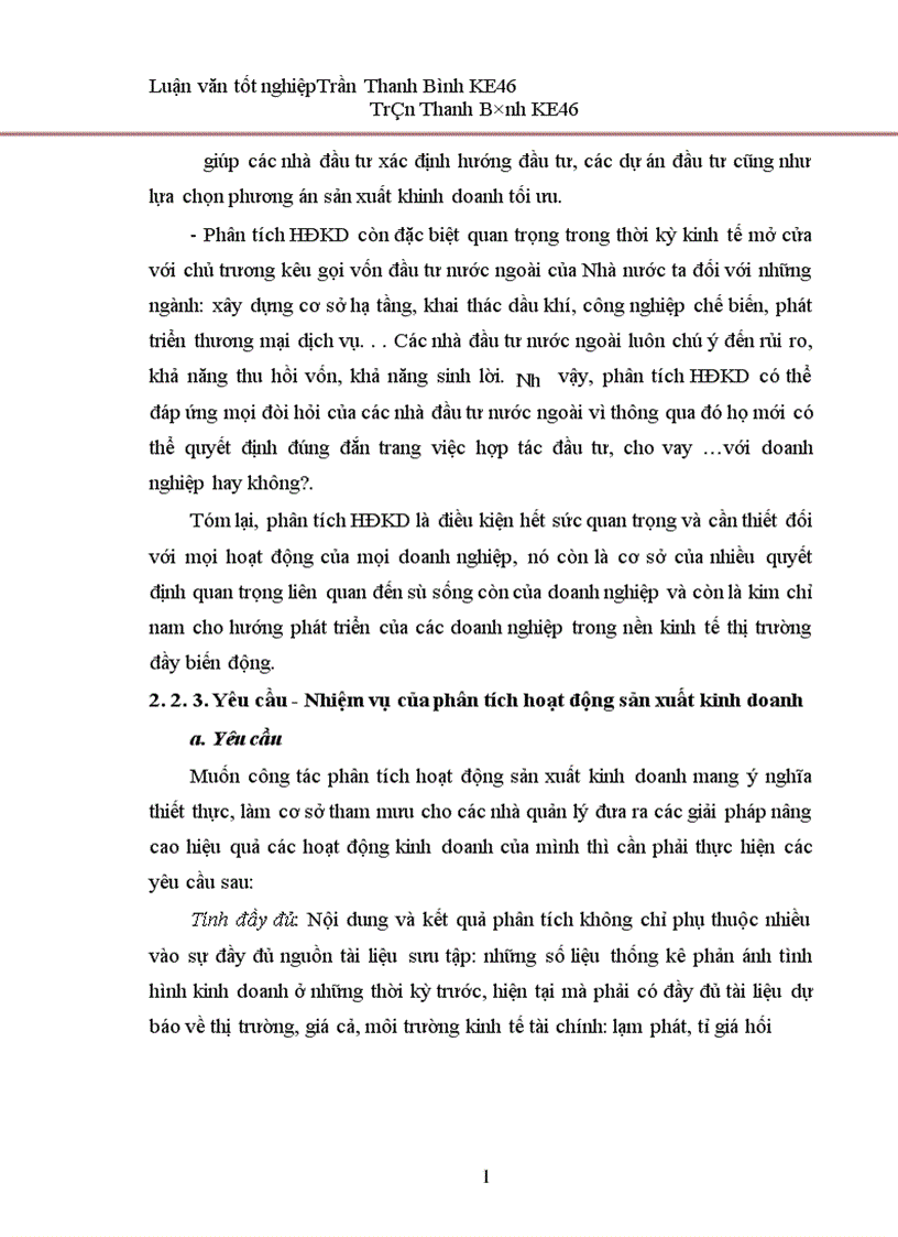 image for page Phân tích hoạt động sản xuất kinh doanh của Công ty cổ phần Công nghệ sinh học 1