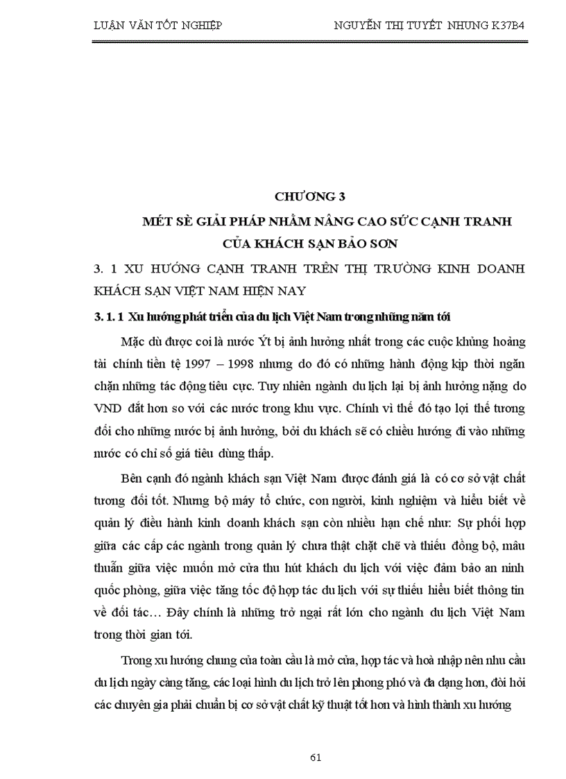 image for page Giải pháp nhằm nâng cao sức cạnh tranh của khách sạn Bảo Sơn