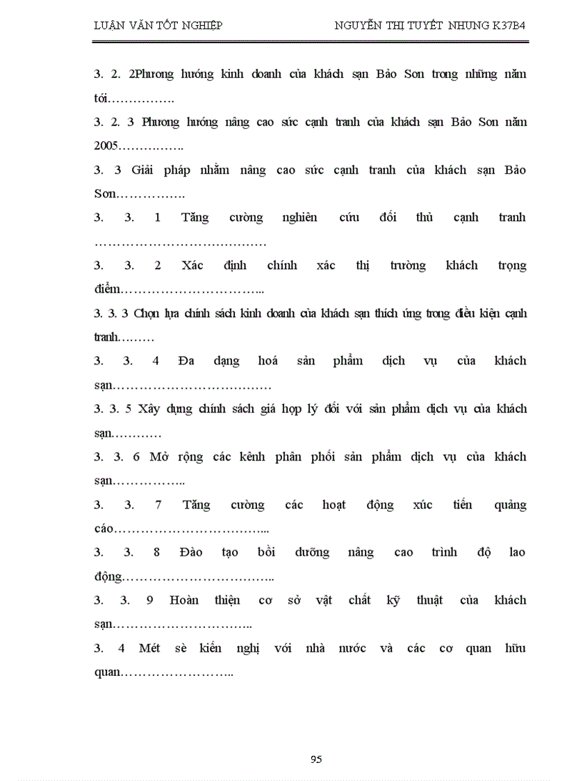 image for page Giải pháp nhằm nâng cao sức cạnh tranh của khách sạn Bảo Sơn