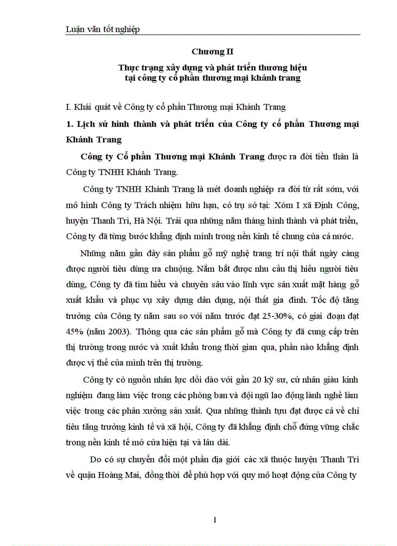 image for page Một số giải pháp xây dựng và phát triển thương hiệu cho Công ty Cổ phần thương mại Khánh Trang