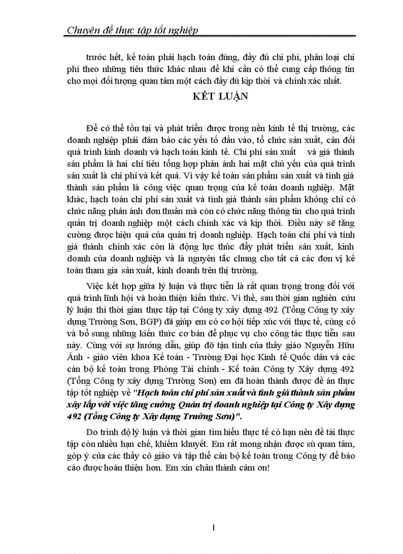 image for page Thực trạng tổ chức công tác hạch toán chi phí sản xuất và tính giá thành sản phẩm xây lắp tại Công ty xây dựng