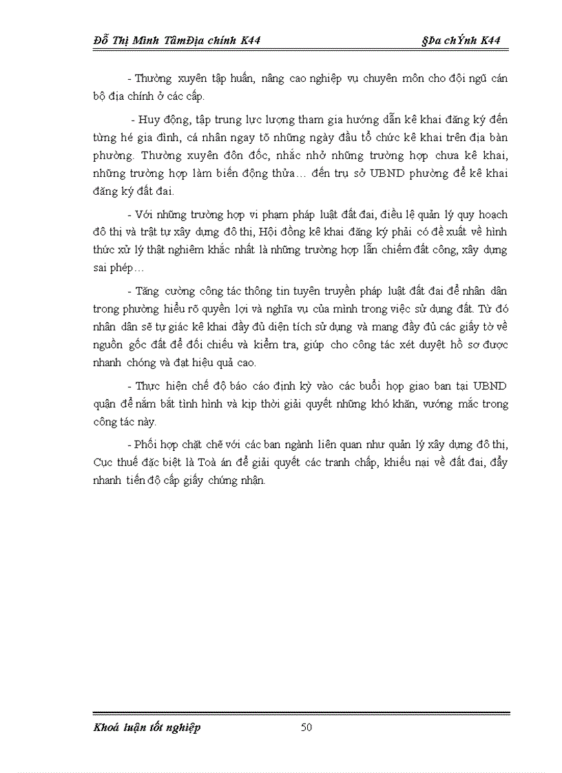 image for page Đánh giá tình hình kê khai đăng ký đất đai và quản lý hệ thống hồ sơ địa chính trên địa bàn phường Nhân Chính quận Thanh Xuân Hà Nội
