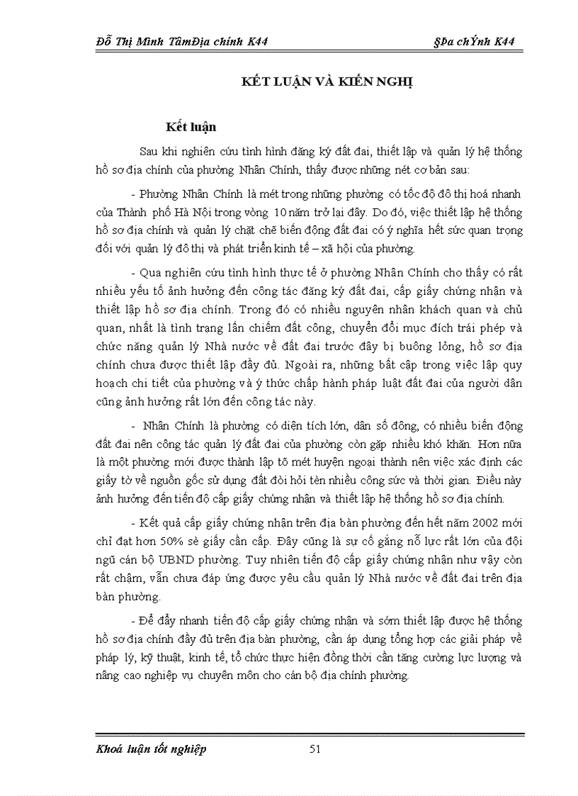 image for page Đánh giá tình hình kê khai đăng ký đất đai và quản lý hệ thống hồ sơ địa chính trên địa bàn phường Nhân Chính quận Thanh Xuân Hà Nội