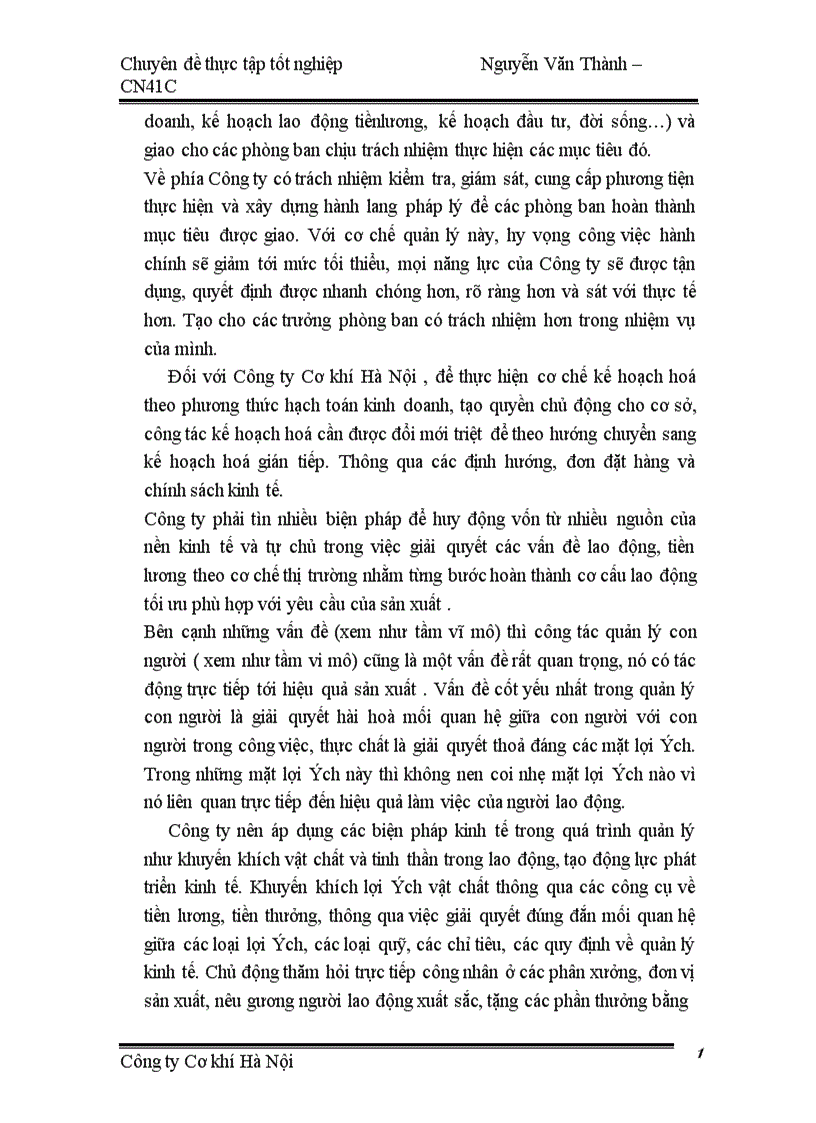 image for page Một số giải pháp nhằm hoàn thiện cơ cấu tổ chức bộ máy quản lý của Công ty Cơ khí Hà Nội 1