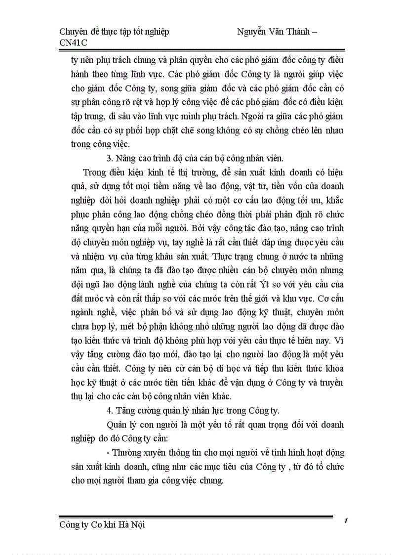 image for page Một số giải pháp nhằm hoàn thiện cơ cấu tổ chức bộ máy quản lý của Công ty Cơ khí Hà Nội 1