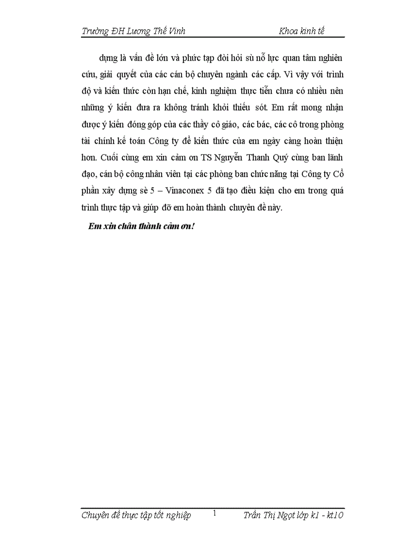 image for page Hoàn thiện phương pháp kế toán chi phí xây lắp tại Công ty Cổ phần xây dựng số 5 trong điều kiện vận dụng hệ thống chuẩn mực kế toán Việt Nam 1