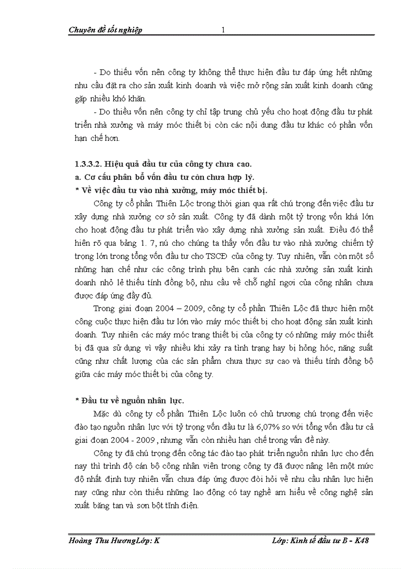 image for page Đầu tư phát triển tại công ty cổ phần Thiên Lộc Thực trạng và giải pháp 1