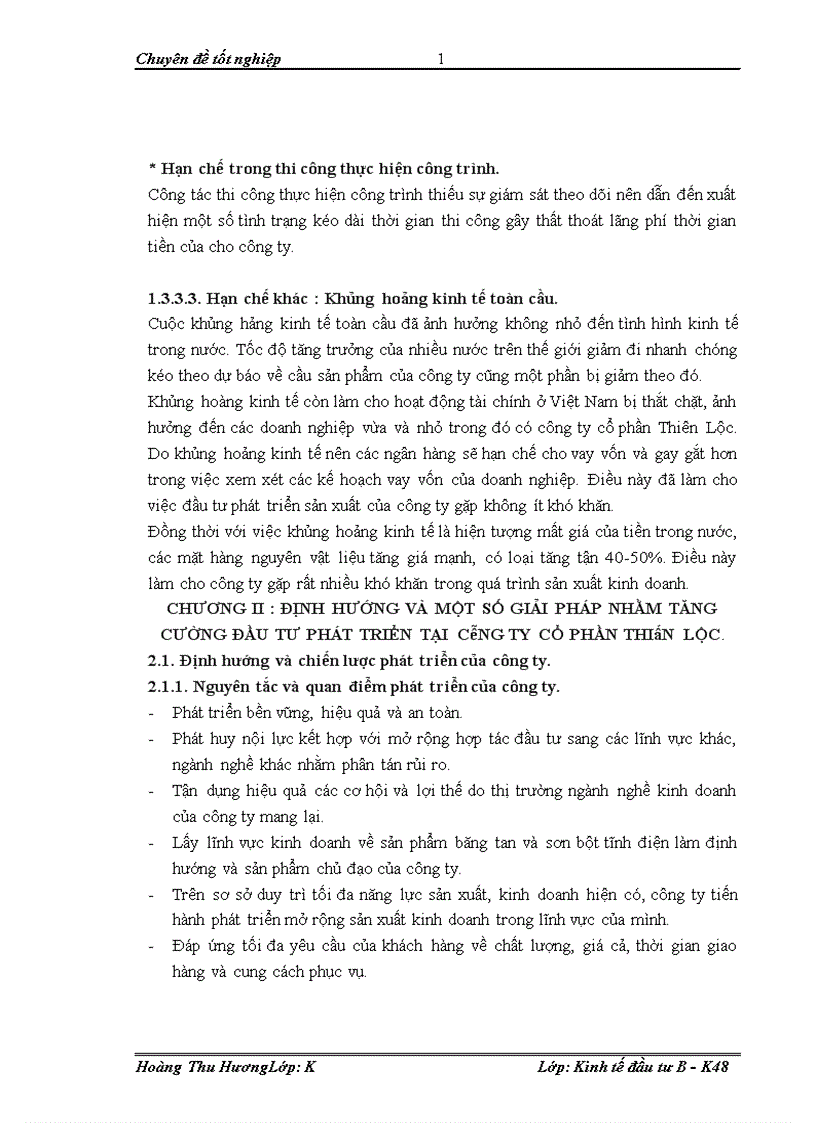 image for page Đầu tư phát triển tại công ty cổ phần Thiên Lộc Thực trạng và giải pháp 1