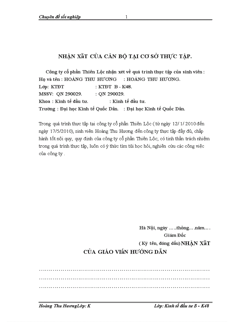 image for page Đầu tư phát triển tại công ty cổ phần Thiên Lộc Thực trạng và giải pháp 1