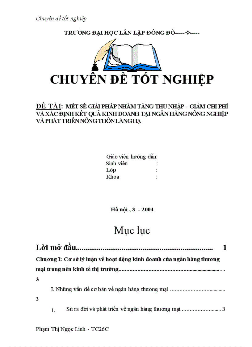image for page Một số giải pháp nhằm tăng thu nhập giảm chi phí và nâng cao hiệu quả kinh doanh tại Ngân hàng nông nghiệp và phát triển nông thôn Láng Hạ