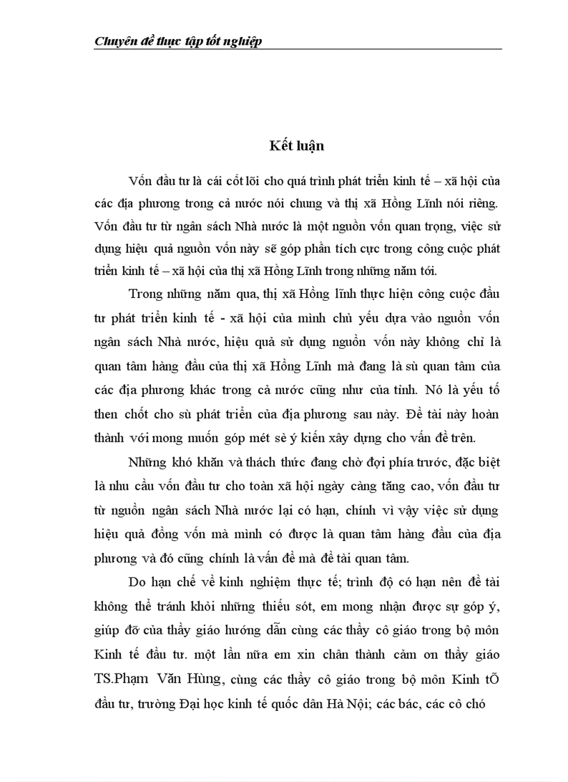 image for page Thực trạng và giải pháp sử dụng hiệu quả vốn đầu tư từ ngân sách cho đầu tư phát triển trên địa bàn thị xã Hồng Lĩnh tỉnh Hà Tĩnh giai đoạn 2000 2010 1