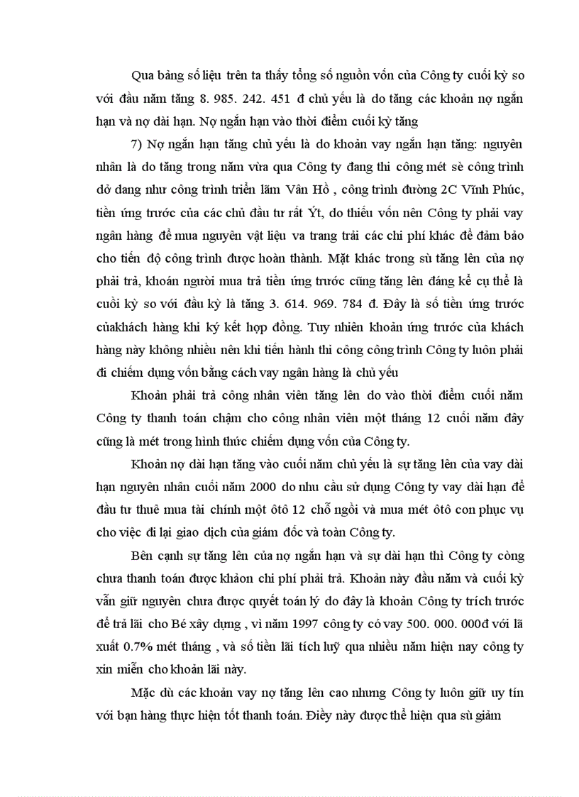 image for page Phân tích tình hình tài chính của Công ty Cơ khí Xây dựng và Lắp máy điện nước 1