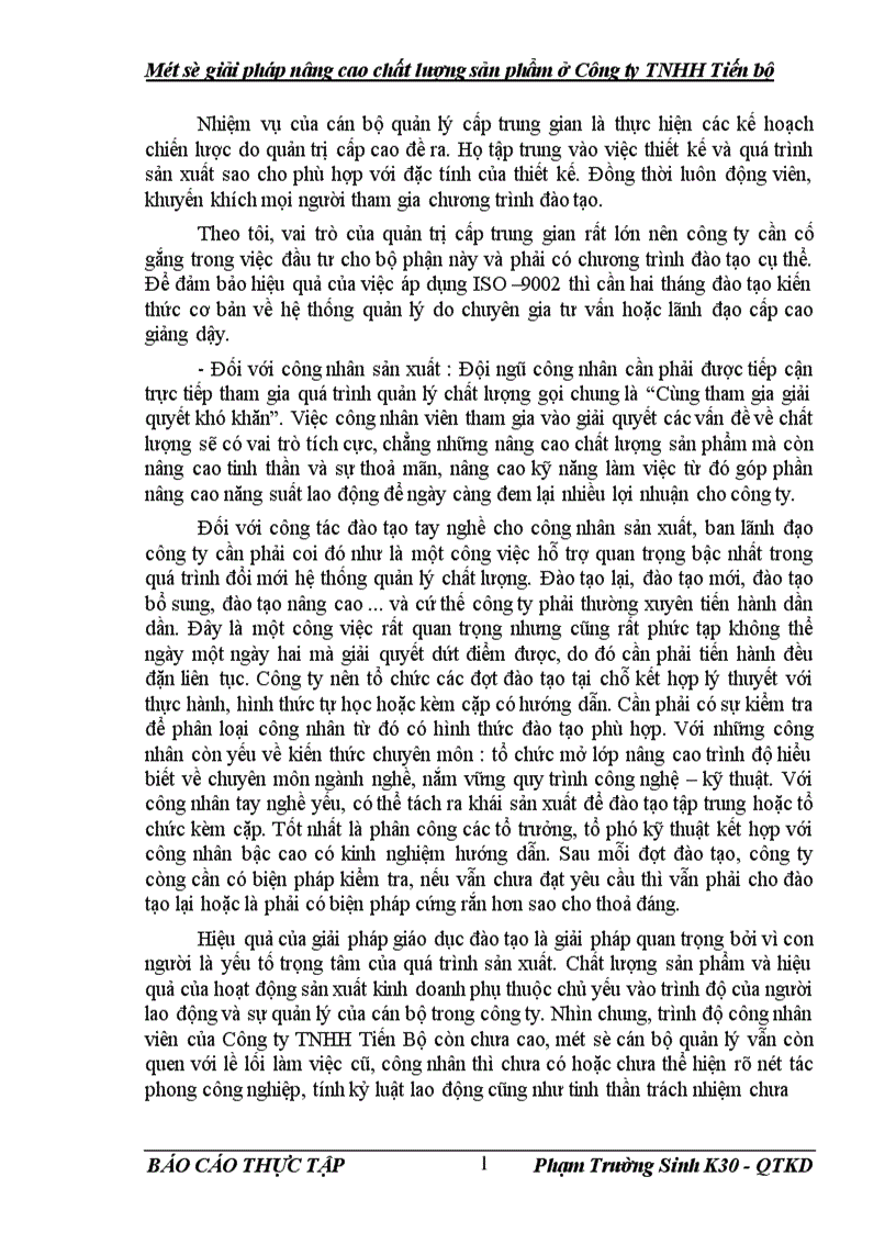 image for page Một số giải pháp nâng cao chất lượng sản phẩm ở Công ty TNHH Tiến Bộ 1