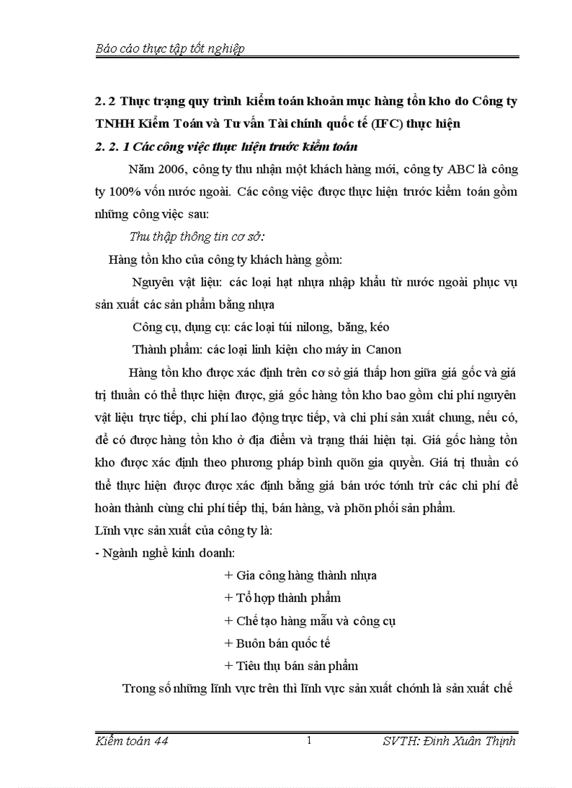 image for page Hoàn thiện quy trình kiểm toán về hàng tồn kho trong kiểm toán tài chính do công ty TNHH kiểm toán và tư vấn tài chính quốc tế IFC
