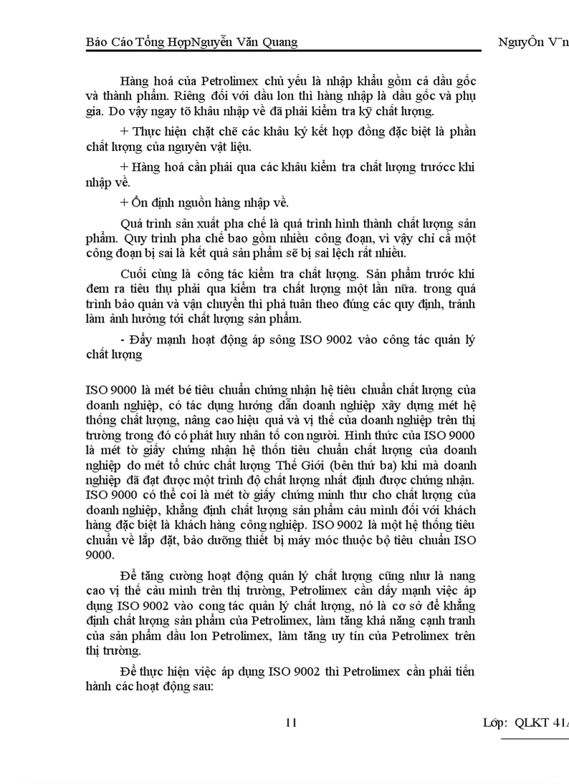 image for page Báo cáo thực tập tổng hợp của Công ty hoá dầu Petrolimex