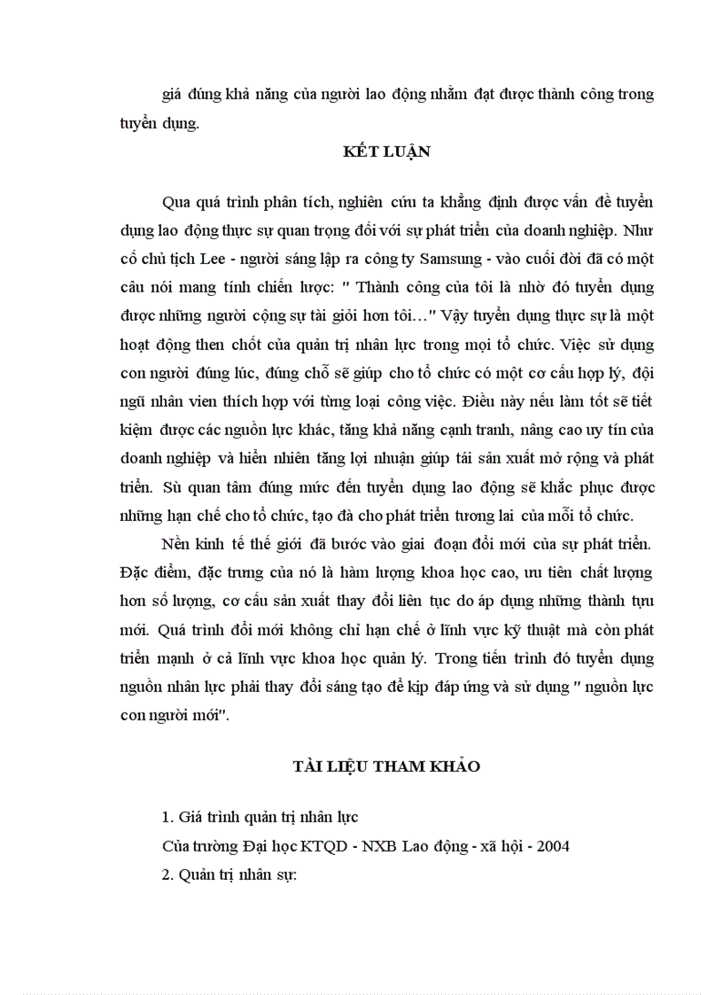 image for page Tuyển dụng là hoạt động then chốt của quản trị nhân lực trong mọi tổ chức 1