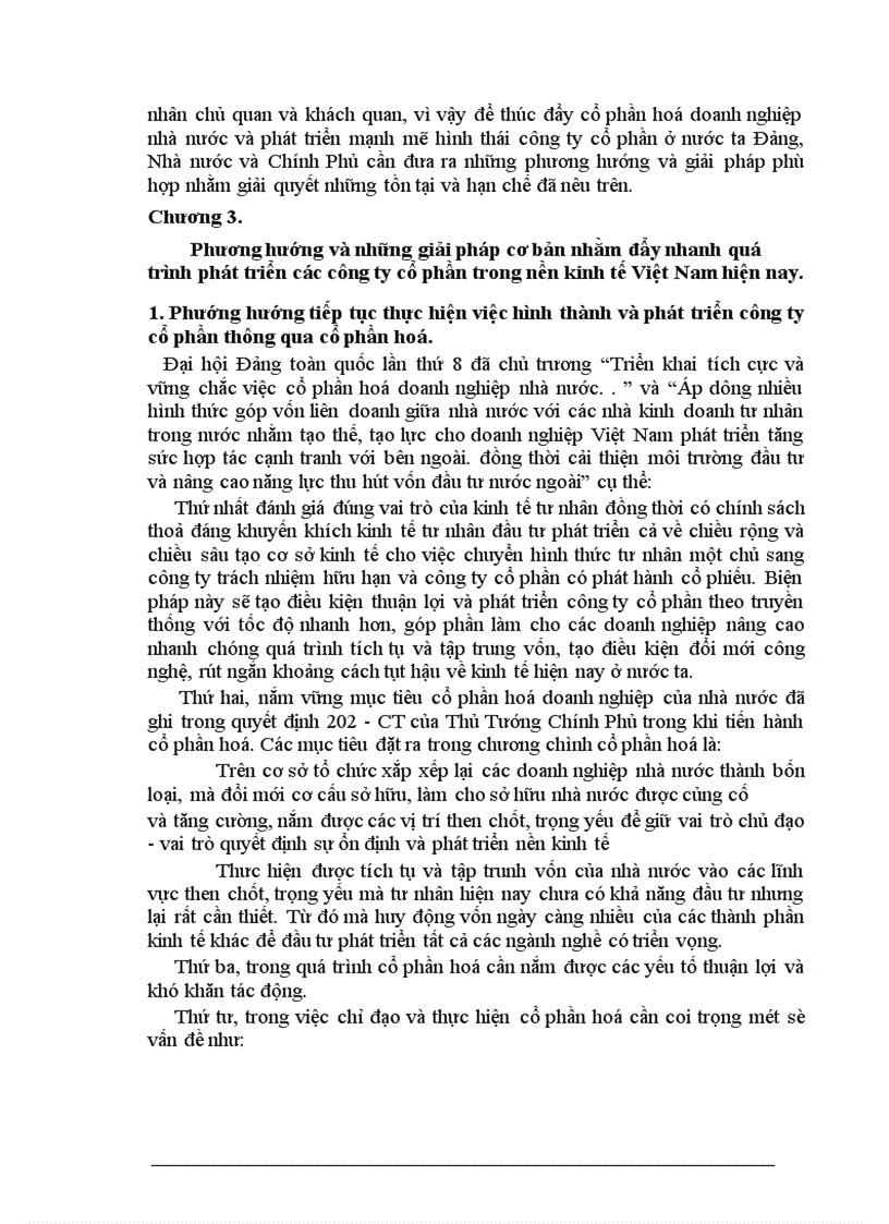 image for page Thực trạng các công ty cổ phần và tình hình cổ phần hoá doanh nghiệp ở nước ta hiện nay