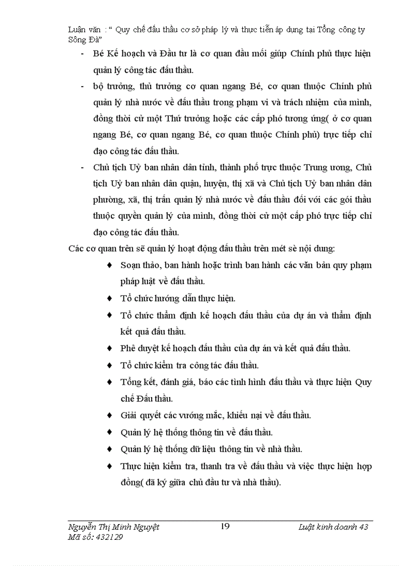 image for page Quy chế đấu thầu cơ sở pháp lý và thực tiễn áp dụng tại Tổng công ty Sông Đà 1