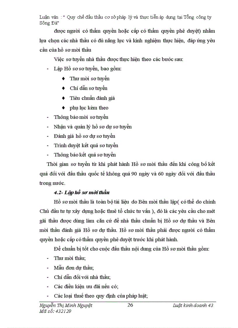 image for page Quy chế đấu thầu cơ sở pháp lý và thực tiễn áp dụng tại Tổng công ty Sông Đà 1