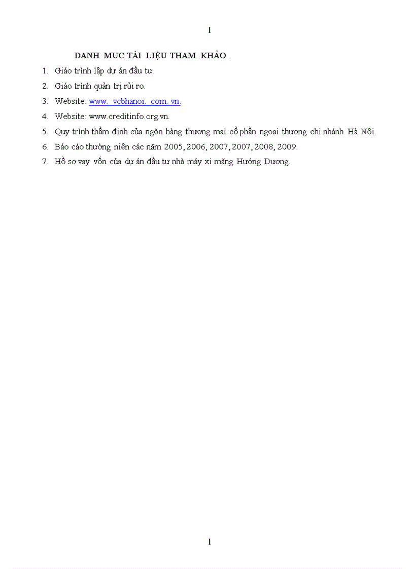 image for page Rủi ro và đánh giá rủi ro trong thẩm định dự án vay vốn tại ngân hàng TMCP ngoại thương Hà Nội 1