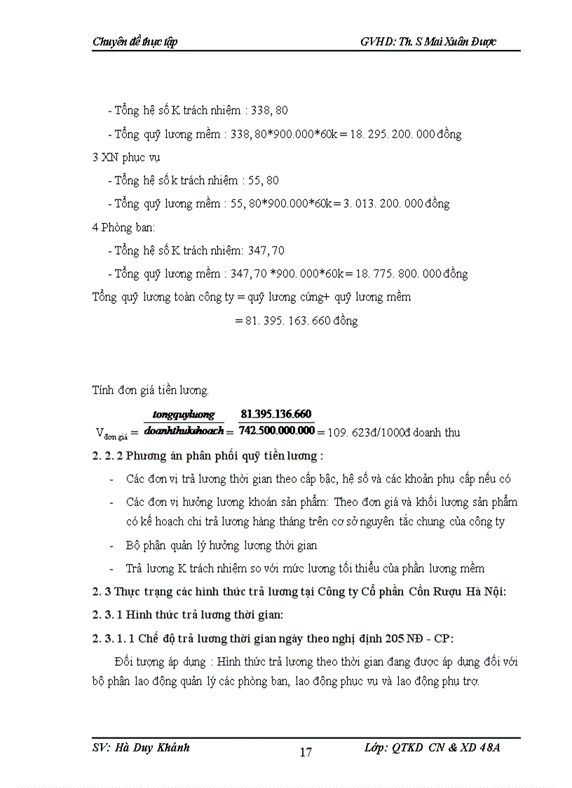 image for page Hoàn thiện cỏc hỡnh thức trả lương tại Công ty Cổ phần Cồn Rượu Hà Nội