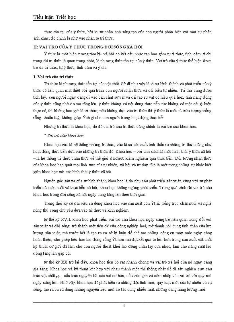 image for page Vai trò của ý thức trong đời sống xã hội và sự vận dụng của Đảng Cộng Sản Việt Nam trong quá trình đổi mới kinh tế hiện nay