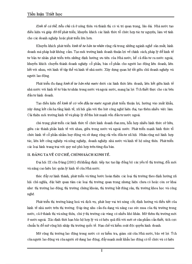 image for page Vai trò của ý thức trong đời sống xã hội và sự vận dụng của Đảng Cộng Sản Việt Nam trong quá trình đổi mới kinh tế hiện nay