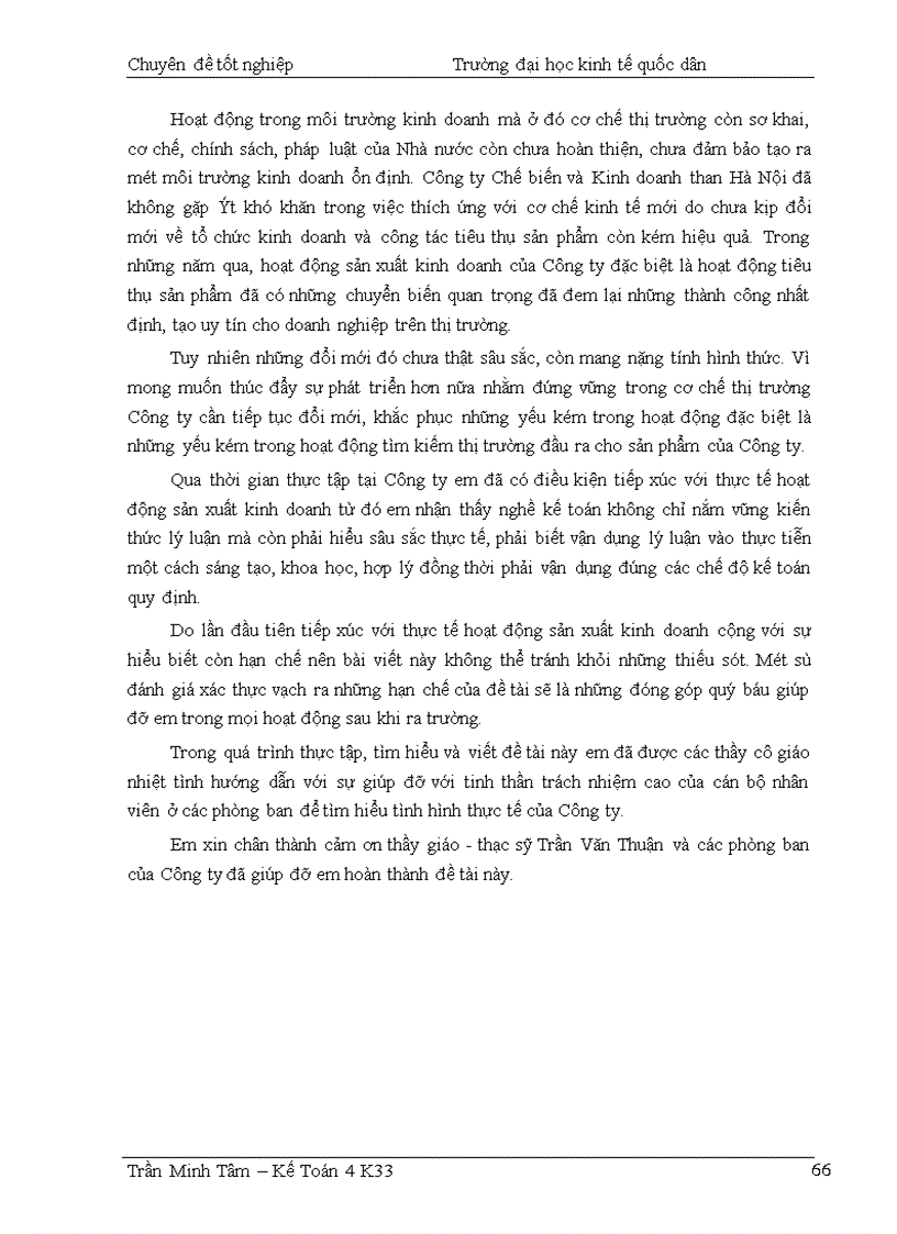 image for page Hoàn thiện hạch toán toán tiêu thụ thành phẩm xác định kết quả tiêu thụ tại Công ty Chế biến và Kinh doanh than Hà Nội 1