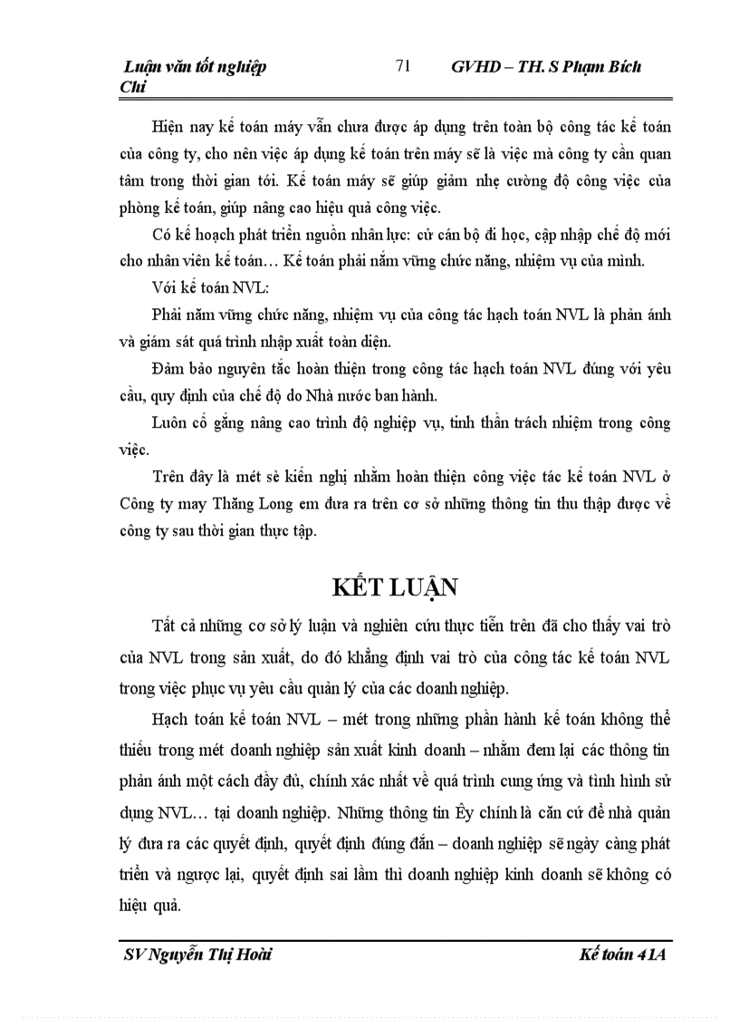 image for page Hoàn thiện công tác kế toán nguyên vật liệu tại Công ty may Thăng Long 1