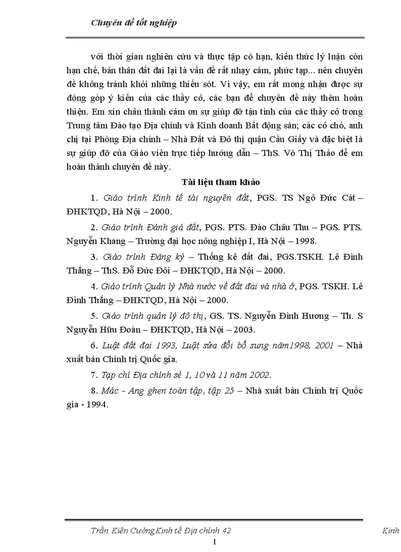image for page Thực trạng và giải pháp nhằm thúc đẩy việc cấp giấy chứng nhận quyền sử dụng đất trên địa bàn quận Cầu Giấy thành phố Hà Nội 1