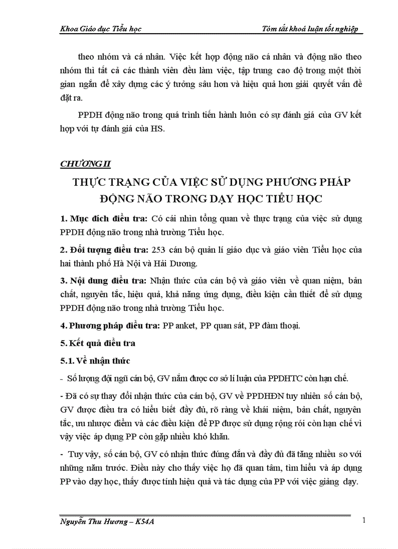 image for page Nghiên cứu việc vận dụng phương pháp dạy học động não trong phân môn Luyện từ và câu lớp 5 ở Tiểu học 1
